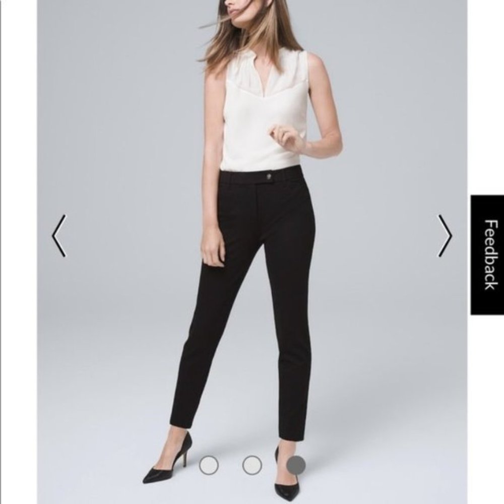 NWT White House Black Market Effortless Tapered Ankle Pants - Picture 5 of 6